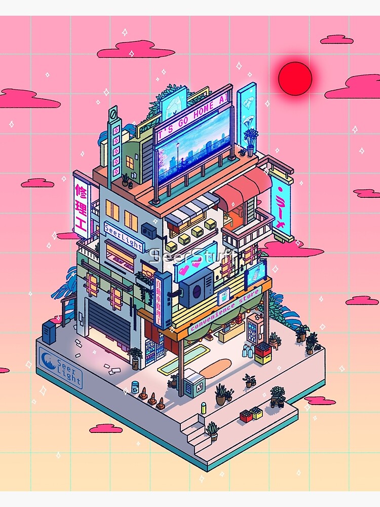 Corner Store Evening by SeerStuff