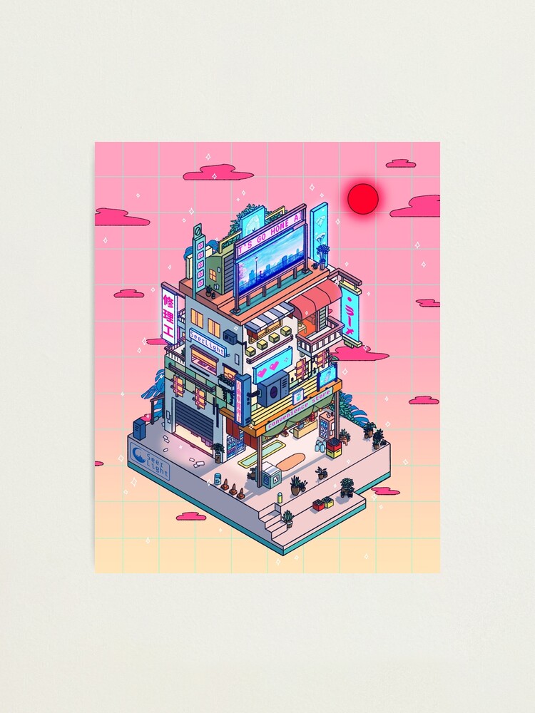 Alternate view of Corner Store Evening Photographic Print