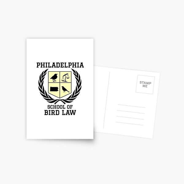 Philadelphia School of Bird Law (light color shirts) Postcard