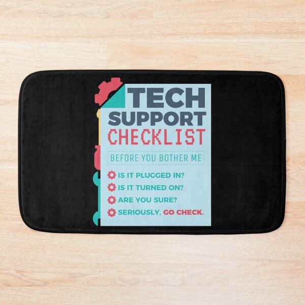 Item preview, Tech Support Checklist - Computer Helpdesk Admin designed and sold by anziehend.