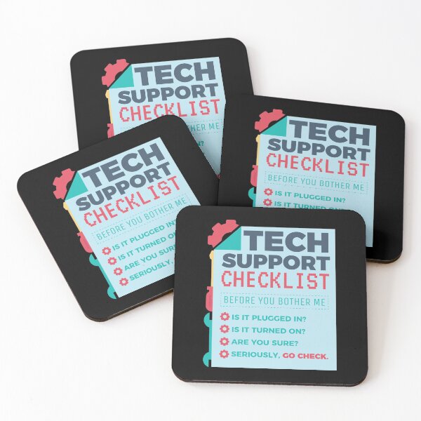 Item preview, Tech Support Checklist - Computer Helpdesk Admin designed and sold by anziehend.
