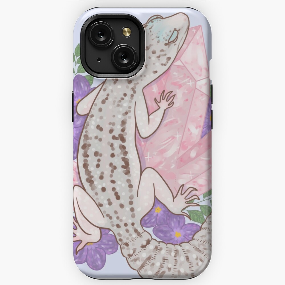 Leopard Gecko with Rose Quartz