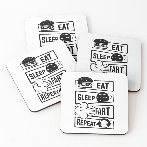 Item preview, Eat Sleep Fart Repeat | Farting Flatulence Smell designed and sold by anziehend.