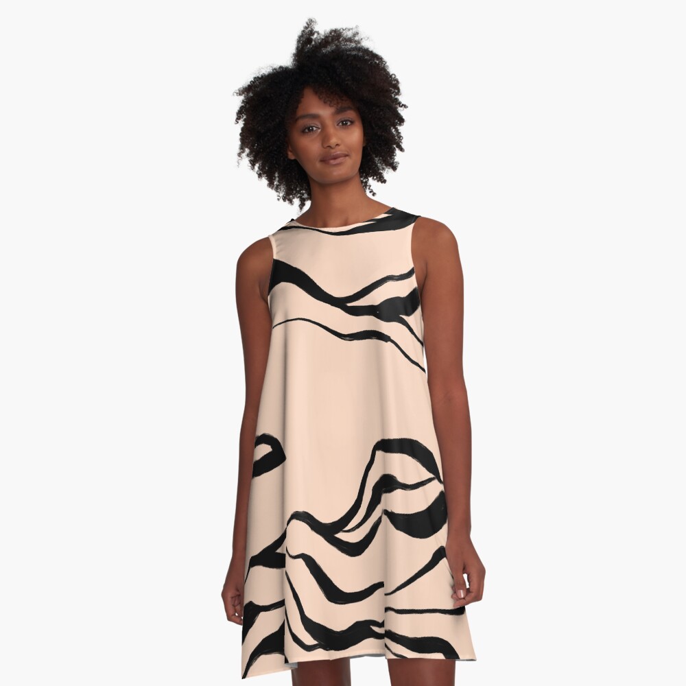 Mountain Range A-Line Dress