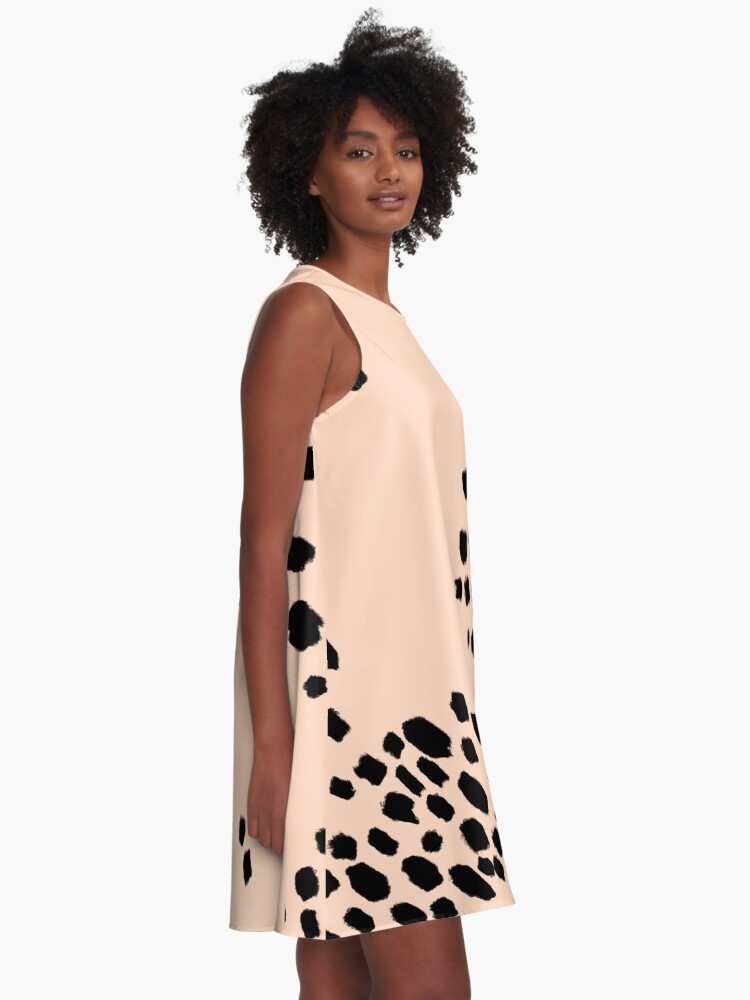 Alternate view of Milk Tea with Boba A-Line Dress