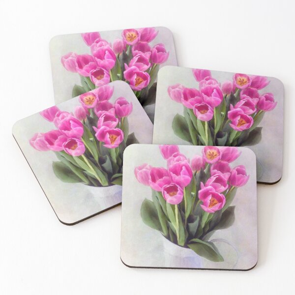 Artikelvorschau, Krug mit Tulpen. entworfen und verkauft von Sabvaningphotoart.