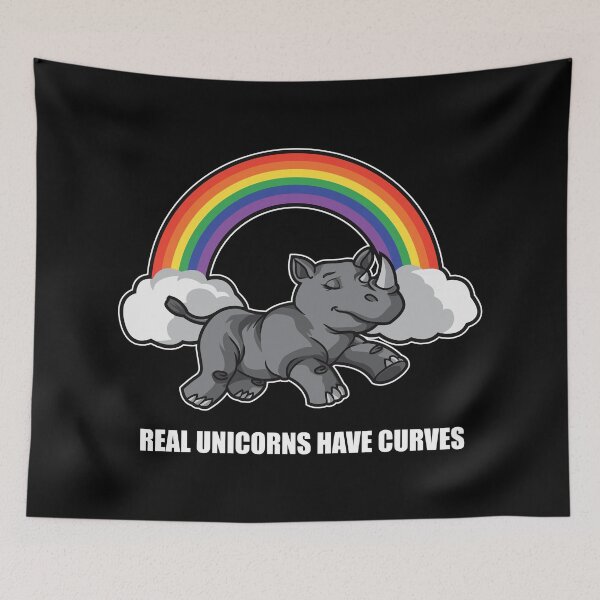 Item preview, Real Unicorns Have Curves designed and sold by anziehend.