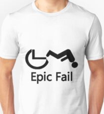 Wheelchair epic fail Unisex T-Shirt