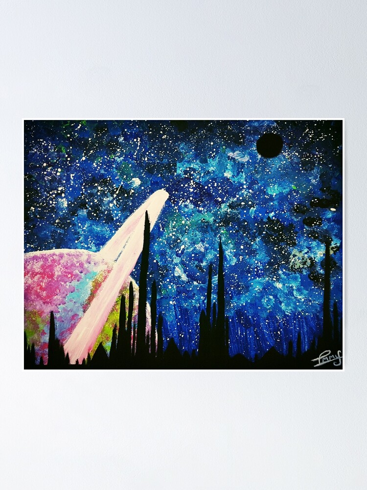 95 Easy Canvas Painting Ideas For Beginners - Fashion Hombre  Northern  lights art, Galaxy painting, Galaxy painting acrylic