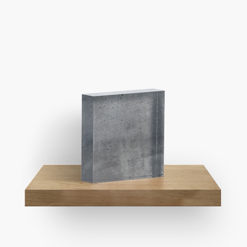 Grey textured concrete wall exterior Acrylic Block