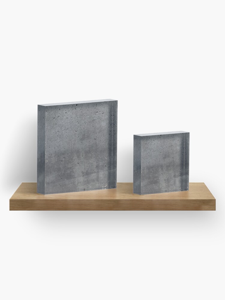 Alternate view of Grey textured concrete wall exterior Acrylic Block