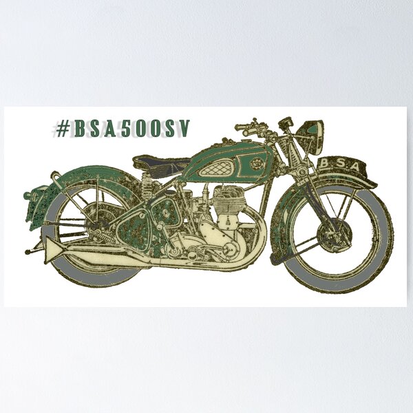 Item preview, The Big Single Motorcycle SV. English Classic  designed and sold by taspaul.