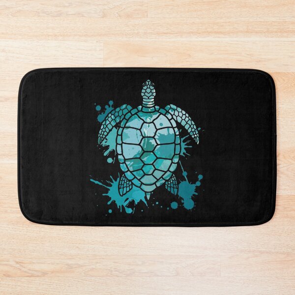Item preview, Colored Sea Turtle | Artistic Paint Splotches designed and sold by anziehend.