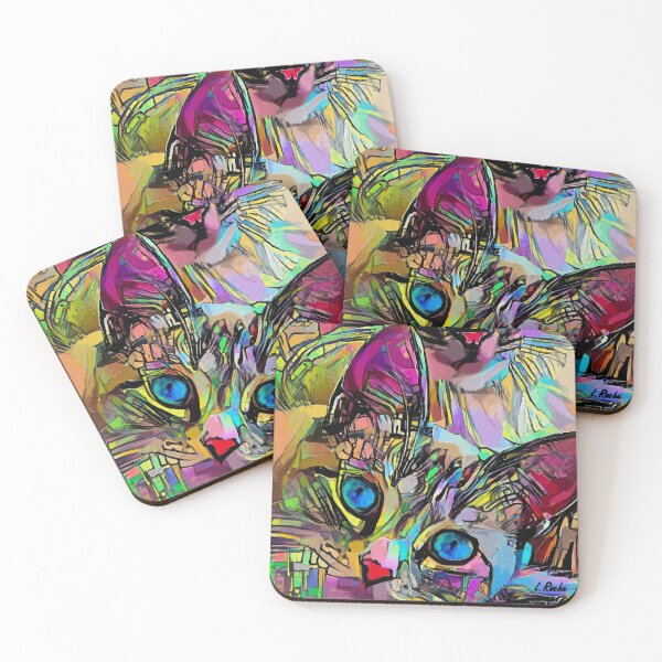 Item preview, Compadres, cats - Léa Roche paintings, cats, chats, kitten designed and sold by L. ROCHE.