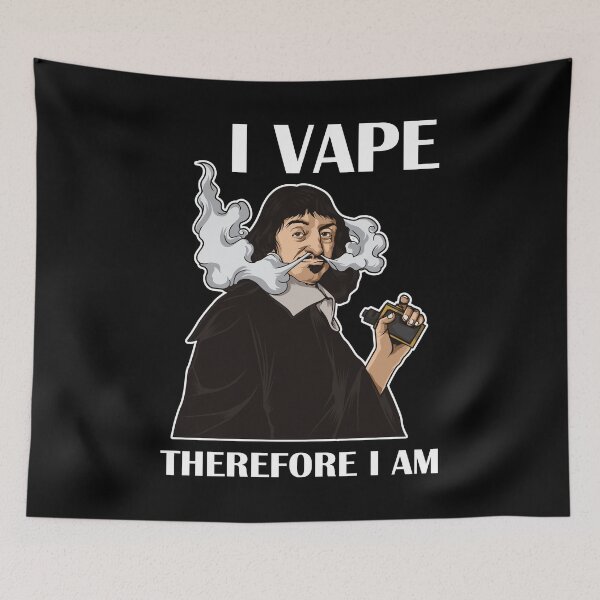 Artikelvorschau, I Vape Therefore I Am | Vaping Rene Descartes entworfen und verkauft von anziehend.