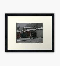 SNOWSTORM Framed Print