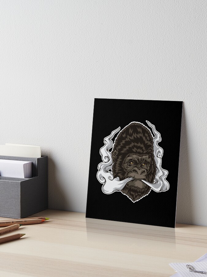 Vaping Gorilla Illustration | Monkey Vape" Art Board Print by anziehend | Redbubble Vaping Gorilla Illustration | Monkey Vape" Art Board Print by anziehend | Redbubble