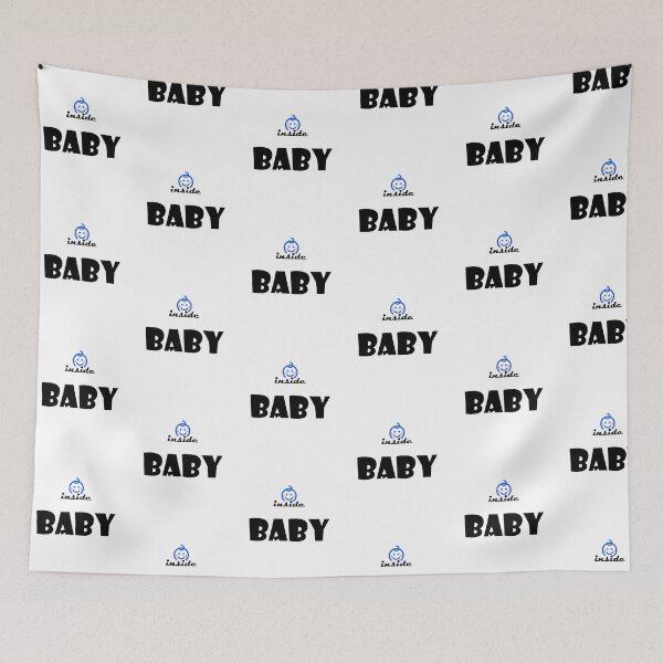 Item preview, BABY inside Boy Baby Peeking TShirt Funny Pregnancy Tee for Expecting Mothers designed and sold by urban-design.