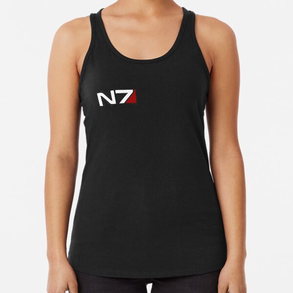 N7 emblem, Mass Effect Racerback Tank Top