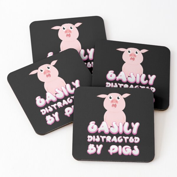 Item preview, Easily Distracted By Pigs | Pink Piglet Oink designed and sold by anziehend.