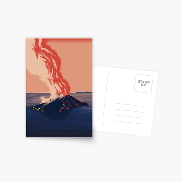 Item preview, Stromboli on fire designed and sold by lorenzoduina.