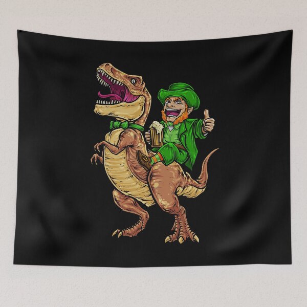 Item preview, Leprechaun Rides T-Rex | Happy St. Patrick's Day designed and sold by anziehend.