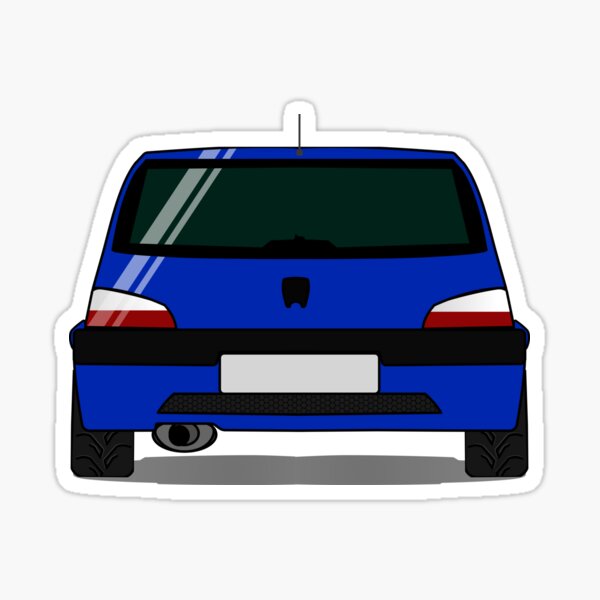 2 Stickers autocollant Peugeot 106 silhouette – Myachetealy