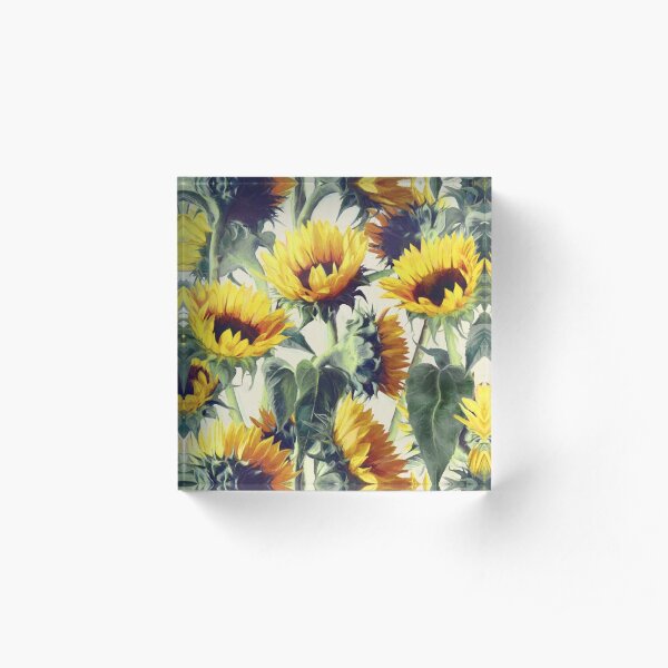 Sunflowers Forever Acrylic Block
