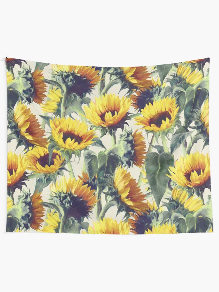 Alternative Ansicht von Sonnenblumen für immer Wandbehang