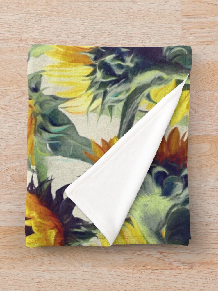 Alternate view of Sunflowers Forever Throw Blanket