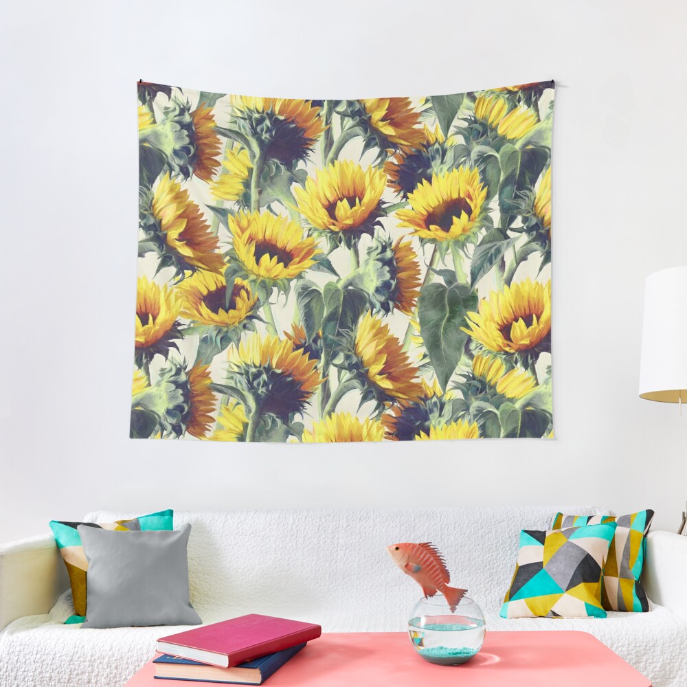Disover Sunflowers Forever Tapestry