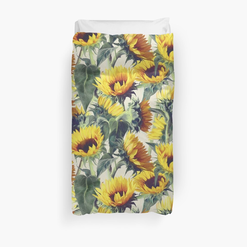 Sunflowers Forever Duvet Cover