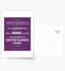 Dunder Mifflin Das Büro - Michael Scott - Freund, Chef, Entertainer Postkarten