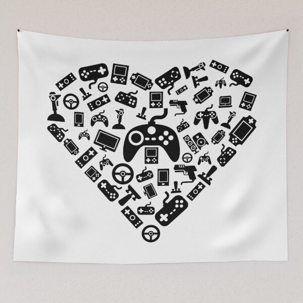Item preview, I Love Gaming | Gamer Heart Games Computer Online designed and sold by anziehend.