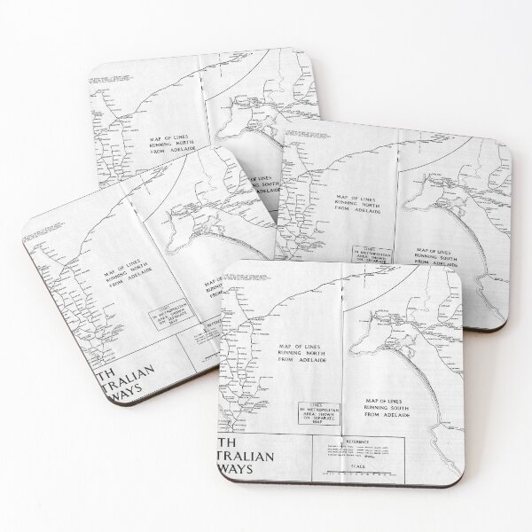 SAR 1974 Map Coasters (Set of 4)