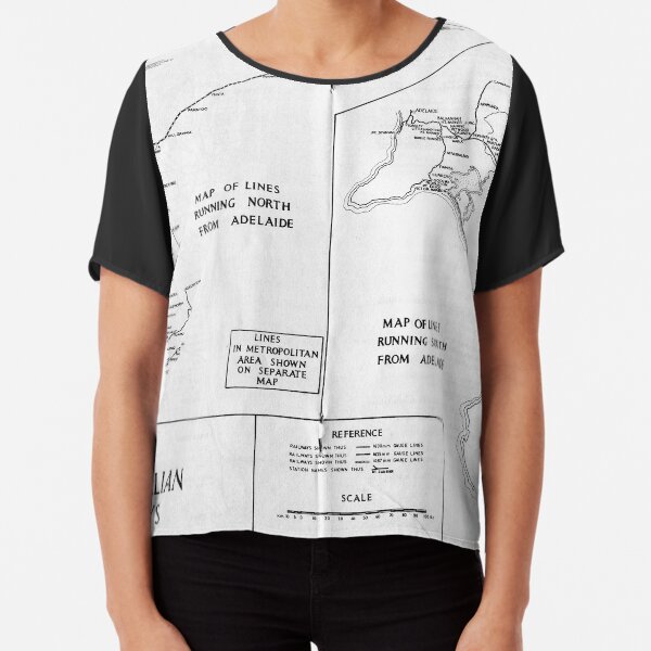 SAR 1974 Map Chiffon Top