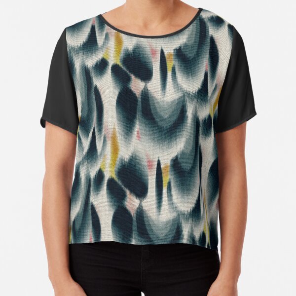 Shibori Wingspots Chiffon Top