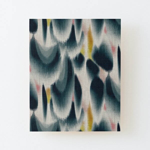 Shibori Wingspots Wood Mounted Print