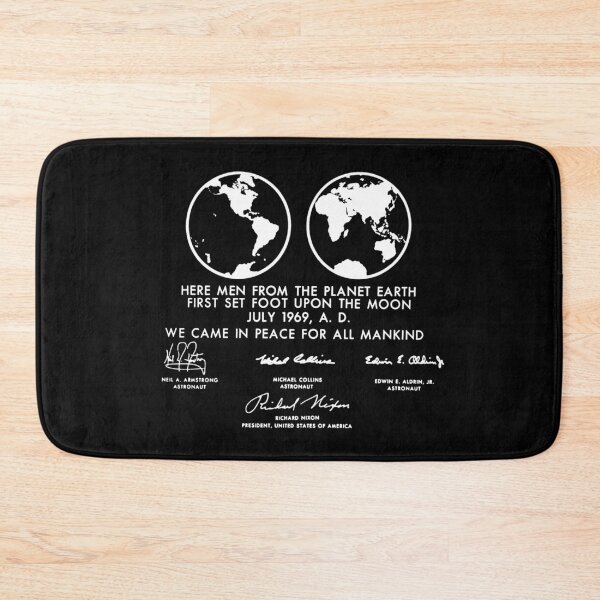 Item preview, Apollo 11 Eagle Lander Plaque NASA Moon Landing  designed and sold by jutulen.
