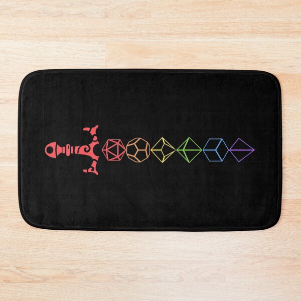 Item preview, Rainbow Polyhedral Dice Sword Tabletop RPG designed and sold by pixeptional.