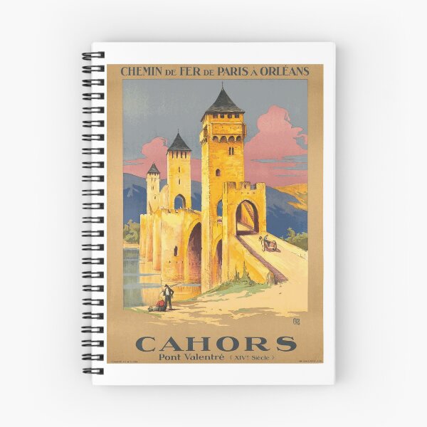 Artikelvorschau, Cahors, Frankreich - Vintager Reise-Plakat-Entwurf entworfen und verkauft von Chunga.