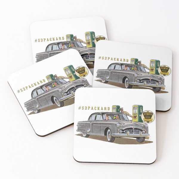 Item preview, The Classic '52 Packard Fueling Up (Yellow Hashtag)  designed and sold by taspaul.