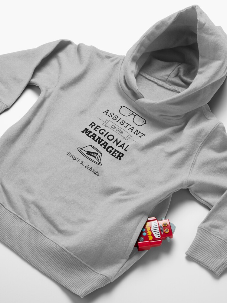 Alternate view of The Office Dunder Mifflin - Assistant to the Regional Manager Toddler Pullover Hoodie