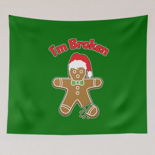 Item preview, I'm Broken Gingerbread man Emo Funny Christmas  designed and sold by funnytshirtemp.