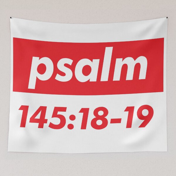 Item preview, Psalm 145:18-19  He Hears Their Cry And Saves Them. Quote The Bible designed and sold by ProjectX23.