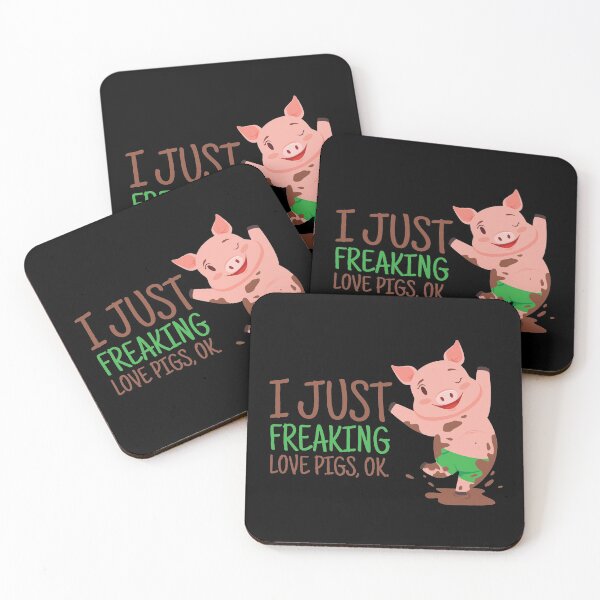 Item preview, I Just Freaking Love Pigs | Pink Piglet Oink designed and sold by anziehend.