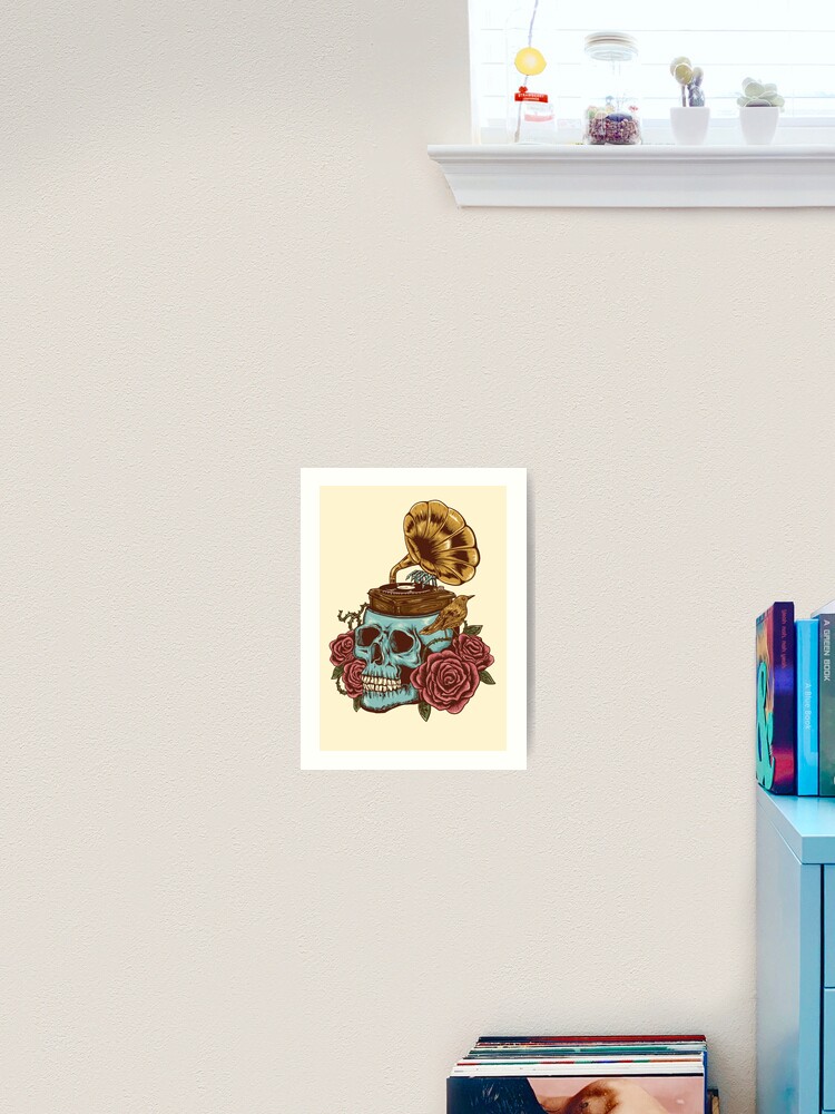 Stuck On My Head Art Print By Motymotymoty Redbubble