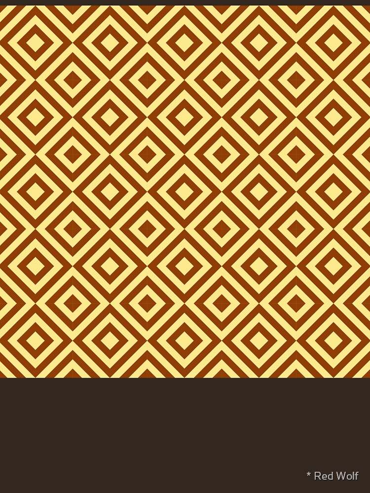 Geometric Pattern: Diamond Strobe: Brown by redwolfoz