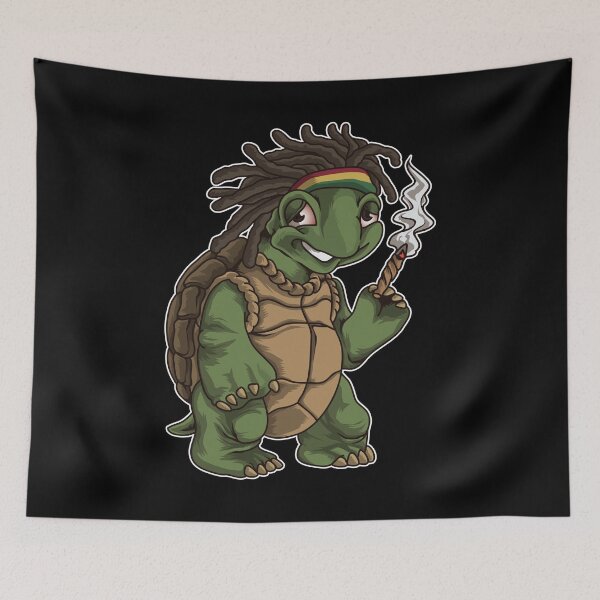 Item preview, Tortuga fumeta | Cannabis THC CBD Rasta designed and sold by anziehend.