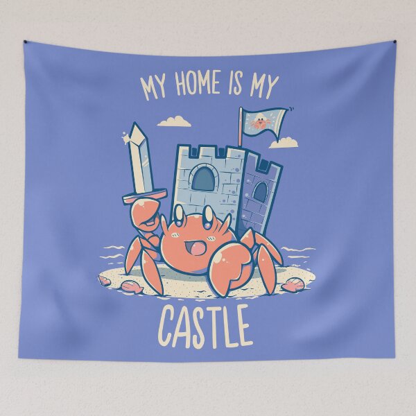 Item preview, My Home is My Castle - Hermit Crab designed and sold by TechraNova.